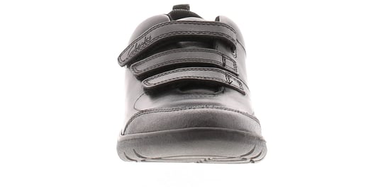 Clarks Boys School Shoes Trainers Scape Sky Leather Lace Up black
