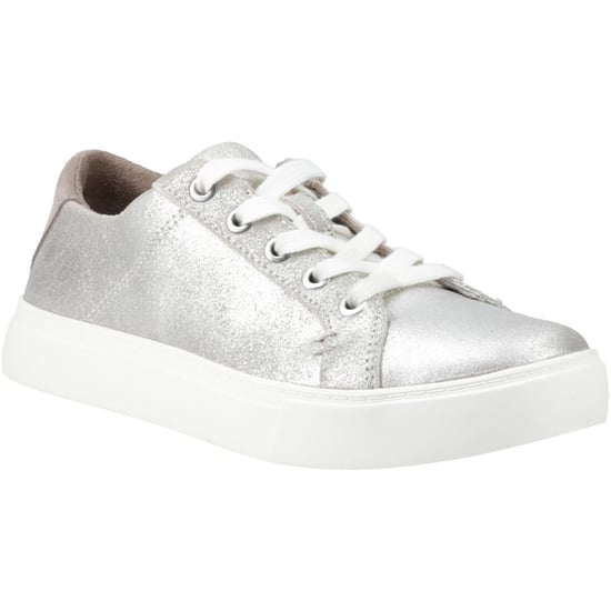 TOMS Kameron Leer Vrouwen Zilver Trainers - Image 1