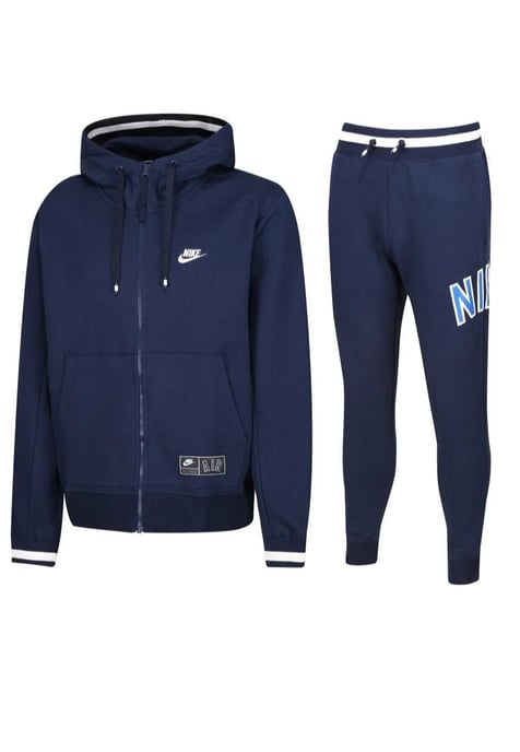Nike Air heren trainingspak met doorlopende ritssluiting volledig in marineblauw - Image 1