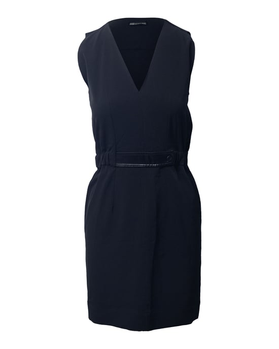 Balenciaga V-hals Sheath jurk in zwart triacetaat - Image 1