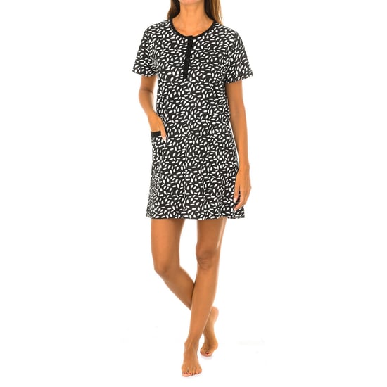 Women's short sleeve round neck nightgown KL45182