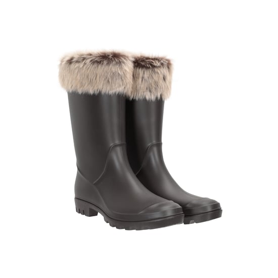 Mountain Warehouse Dames/Dames Faux Fur Gevoerde Wellington Laarzen (Beige) - Image 6