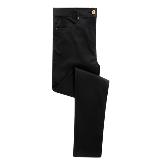 Premier Womens/Ladies Performance Chinos (Black)