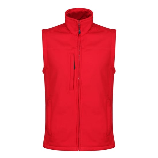 Regatta Mens Flux Softshell Body Warmer (Classic Red/Seal Grey)