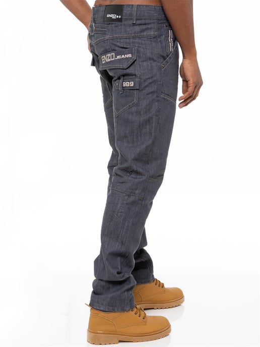Enzo Denim Jeans Rechte Pijpen Heren - Grijs - Image 2