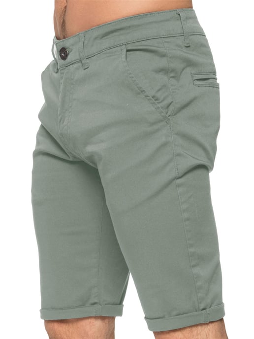 Enzo Heren Slim Fit Stretch Chino Shorts - Image 2