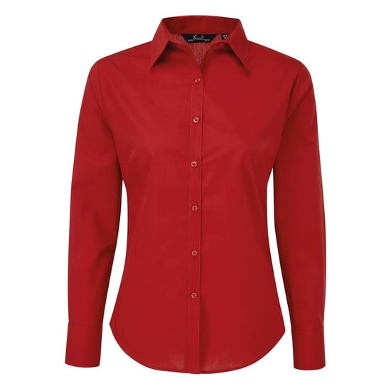 Premier Dames/Dames Shirt Met Lange Mouwen (Rood) - Image 1