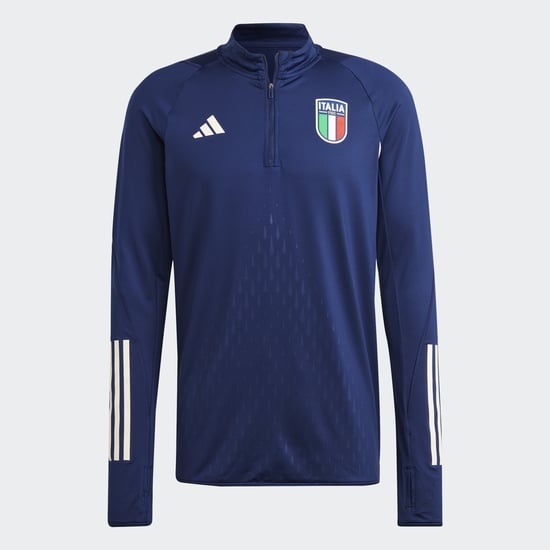 Men's adidas Italy 2023/24 Pro Training Top in Blue - Image 3