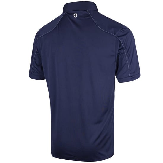 Island Green Heren Gestikt Golf Poloshirt (Marine) - Image 2