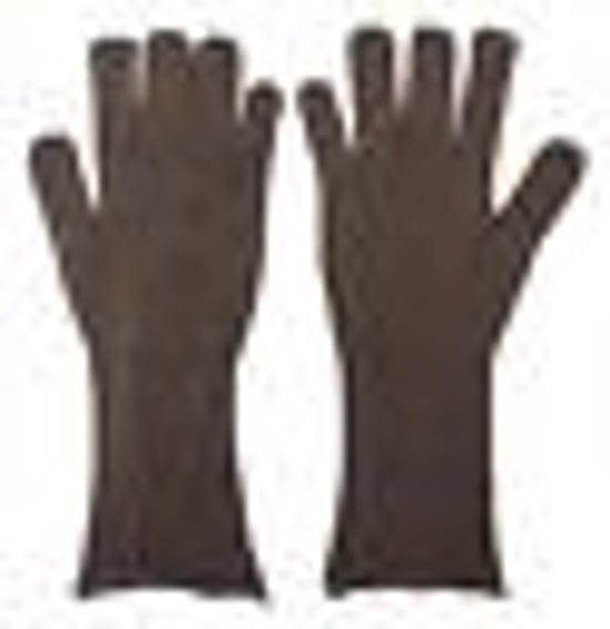Grijze kasjmier gebreide winterhandschoenen - Image 3