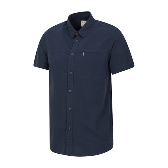 Mountain Warehouse Heren Kokosnoot Slub Overhemd met Korte Mouwen (Marine) - Image 2