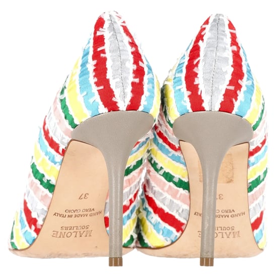 Malone Souliers Brenda Pumps in Multicolor Canvas - Image 5