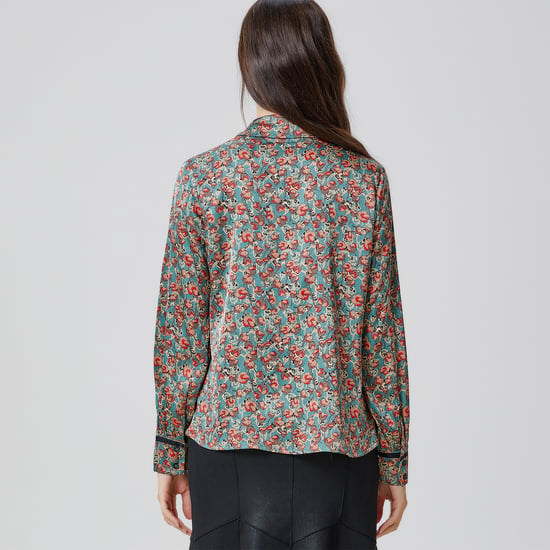 Overhemd met bloemenprint en Ascot-stropdas - Image 4