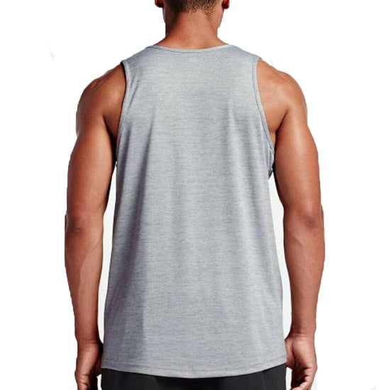 Nike geborduurde Swoosh tanktop voor heren in grijs - Image 2