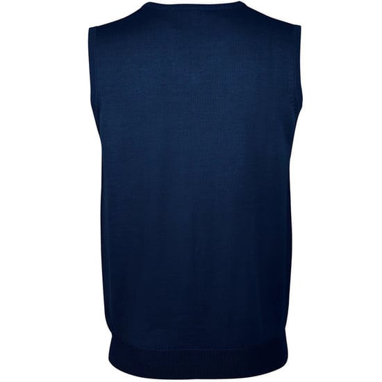 SOLS Unisex volwassen heren gebreid mouwloos sweatvest (Marine) - Image 2