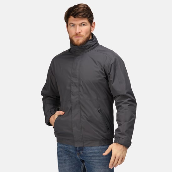 Regatta Dover Waterdicht Windproof Jasje (Thermo-Guard Isolatie) (Afdichting Grijs/Zwart) - Image 3