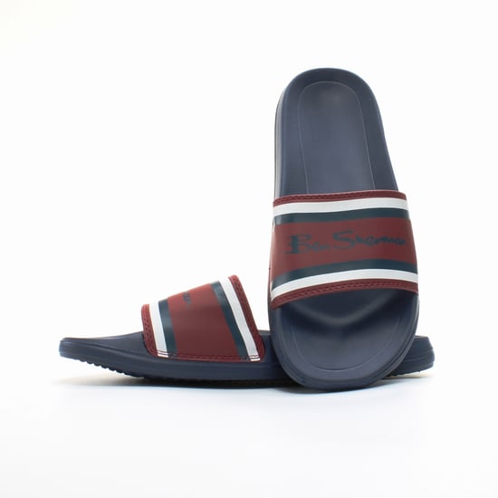 Ben Sherman Weston Mens Navy Blue Sliders