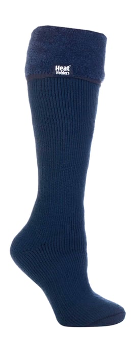 Heat Holders Dames Thermische Wellington Boot Sokken - Indigo - Image 1