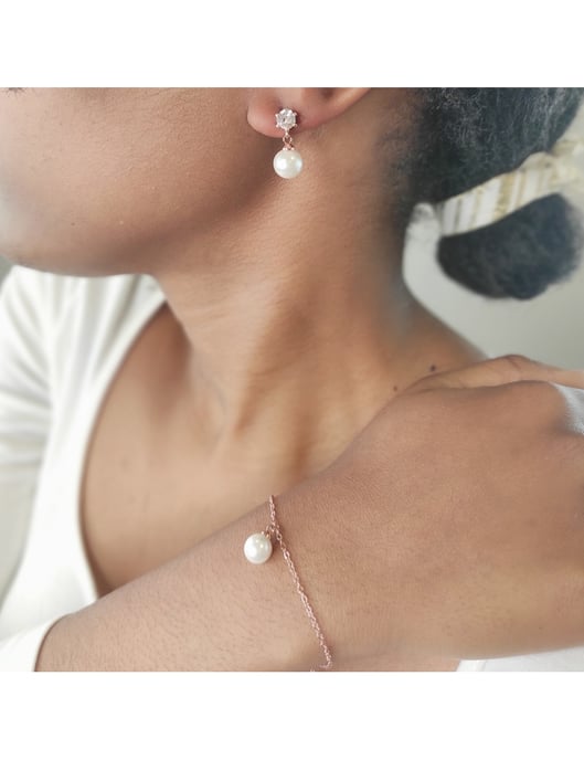 Pauline Crystal Pearl-set en doos - Kristal - Image 2