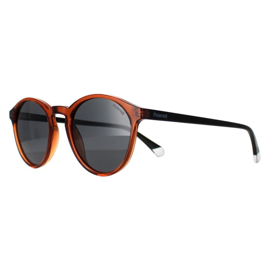 Polaroid Round Mens Brown Grey Polarized PLD 4153/S