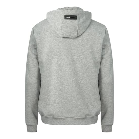 Plein Sport Zwart Logo Grijze Hoodie - Image 2