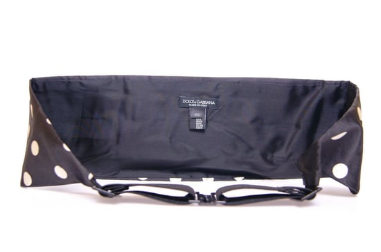 Dolce & Gabbana Men's Black Waist Smoking Tuxedo Cummerbund Belt