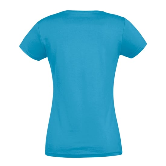 SOLS Dames/dames Imperial Heavy Short Sleeve T-Shirt (Aqua) - Image 2