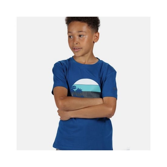 Regatta Kinderen/Kinderen Bosley III Bedrukt T-shirt (Nautisch Blauw) - Image 5