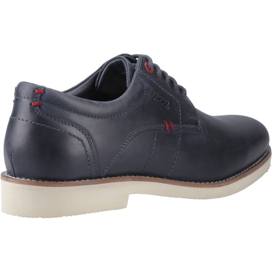 Pod Hampton Leer Heren Navy Veterschoenen - Image 2