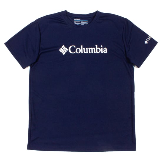 Columbia Navy Tech Trail Graphic T-Shirt - Image 1