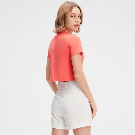 Typo print crop t-shirt - Image 4