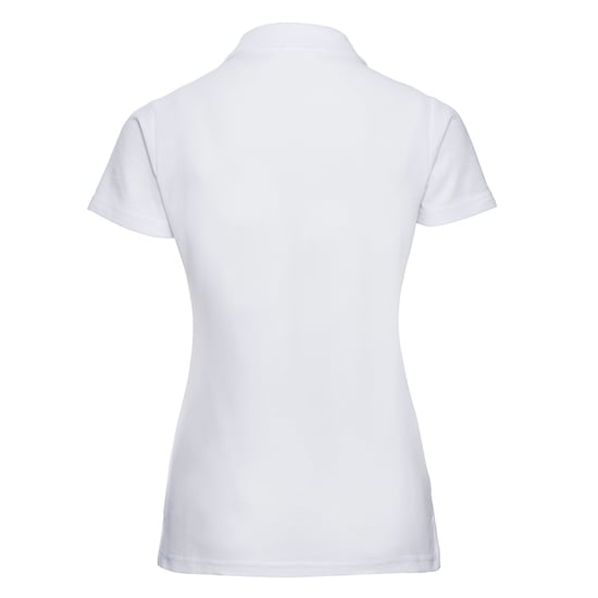 Russell Dames/Dames Piqué Poloshirt (Wit) - Image 2
