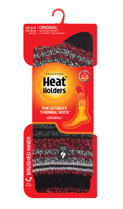 Heat Holders Heren extra dikke warme thermo sokken - Zwart (Bari) - Image 2