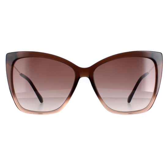 Jimmy Choo Seba/S 0MY/HA bruin gearceerde beige zonnebril met kleurverloop - Image 1