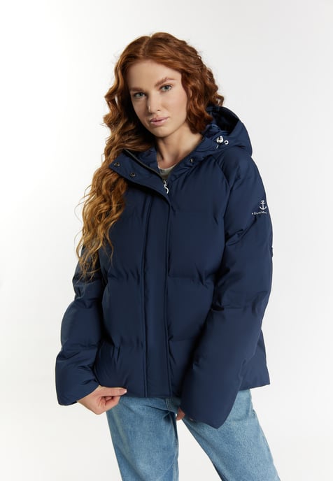 Dreimaster Winterjas met vulling Dames marine - Image 3