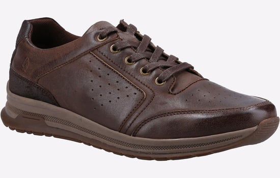 Hush Puppies Joseph Leren Herenschoenen Met Veters In Bruin Leer - Image 2