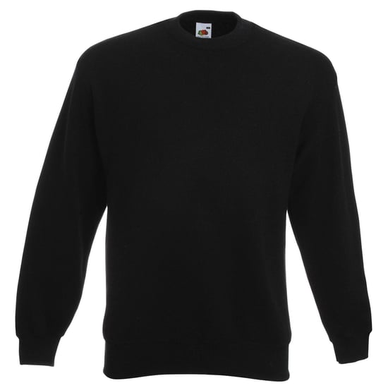 Fruit of the Loom Heren Klassiek 80/20 Ingezet Sweatshirt (Zwart) - Image 1