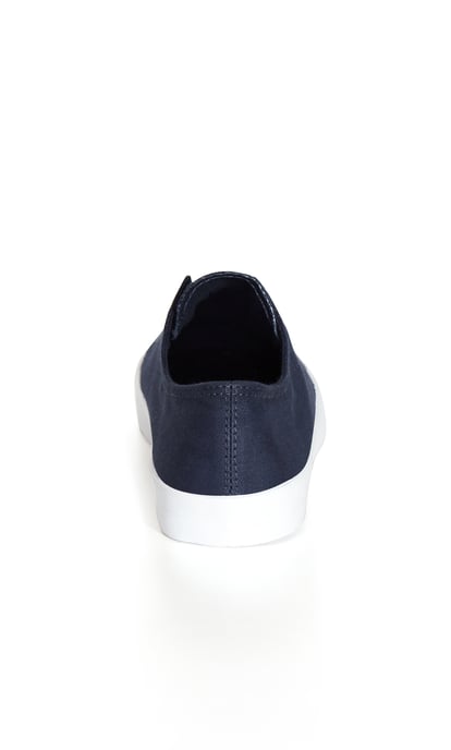 EVANS Women's EXTRA WIDE FIT Laceless Trainer - navy
