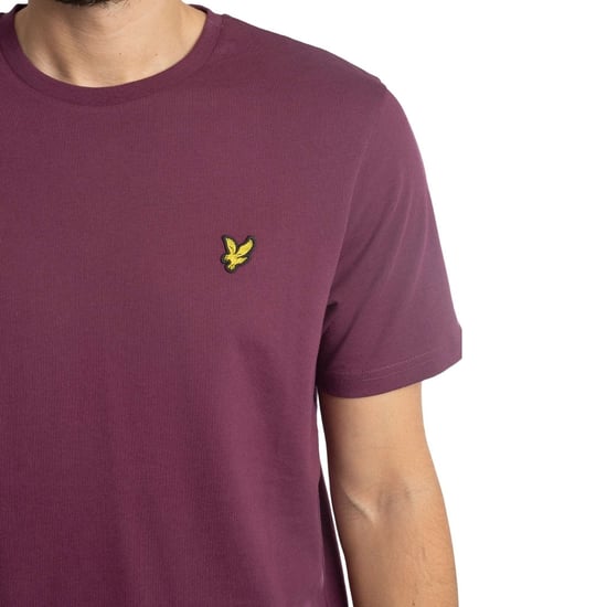 Donkerpaars T-shirt met Lyle & Scott-logo op de borst - Image 3