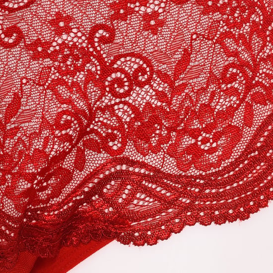 String thong with high waist lace 21686 woman