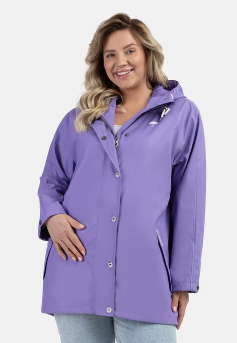 Schmuddelwedda Grote maat regenjas bridgeport Dames LILA-280 - Image 3