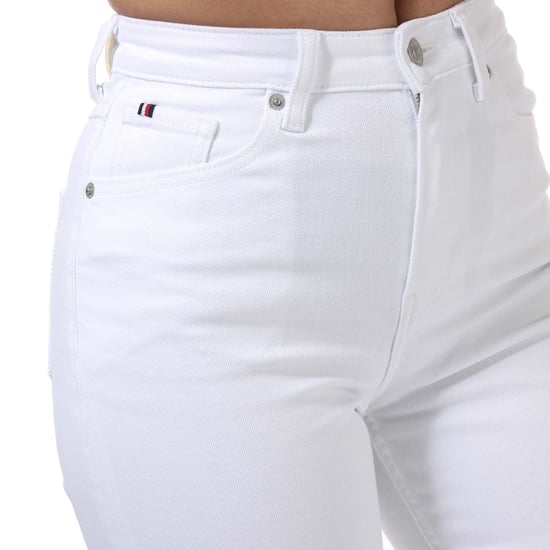 Dames Tommy Hilfiger Classic Straight Jeans in Wit - Image 5