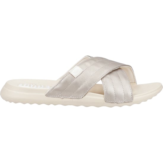 HEYDUDE Christi Slide Distressed Polyurethaan Vrouwen Metallic Sandalen - Image 4