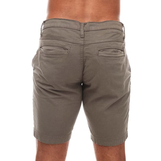Men's Duck and Cover Moreshore Chino Shorts in olive - Image 2
