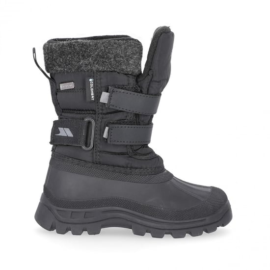 Trespass Childrens Boys Strachan II Waterproof Touch Fastening Snow Boots