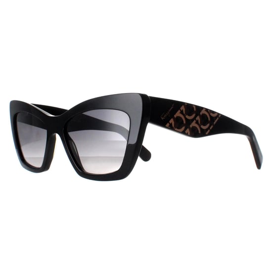 Salvatore Ferragamo Cat Eye Womens Black Grey Gradient SF1081SE