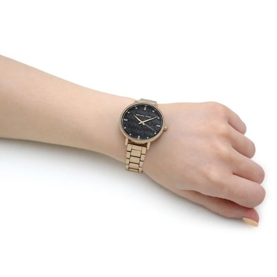 Michael Kors MK4593 Pyper Zwart MK Horloge met Patroon voor dames - Image 4