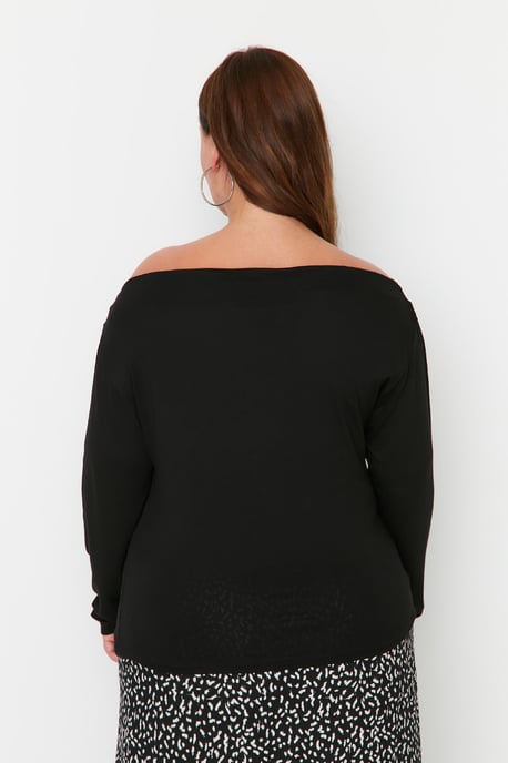 Trendyol Vrouw/Meisje Boothals Grote maten blouse - Image 5