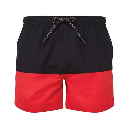 Asquith & Fox Heren zwemshorts (Zwart/Rood) - Image 1