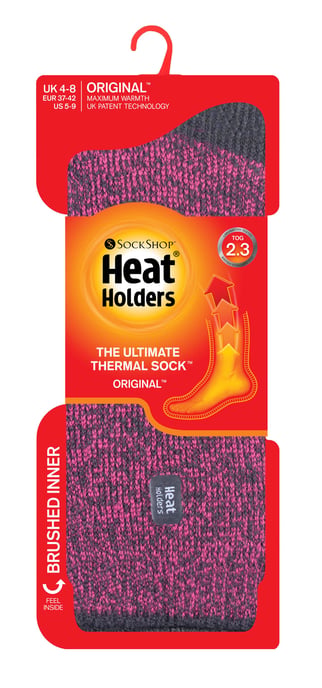 Heat Holders - Dames 2.3 tog thermo wintersokken - Primrose Raspberry - Image 2